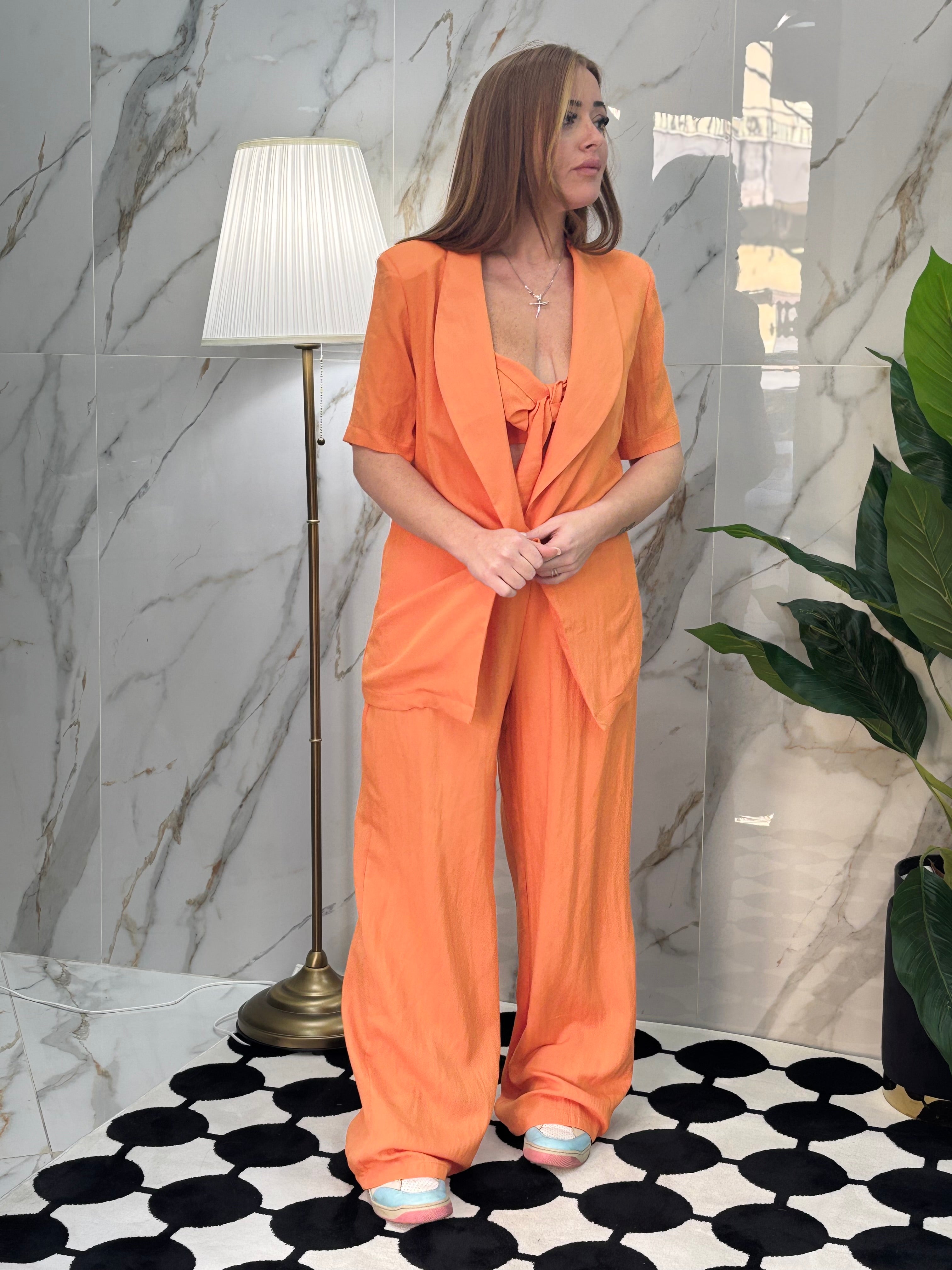 Tailleur 3 pezzi lino casual
