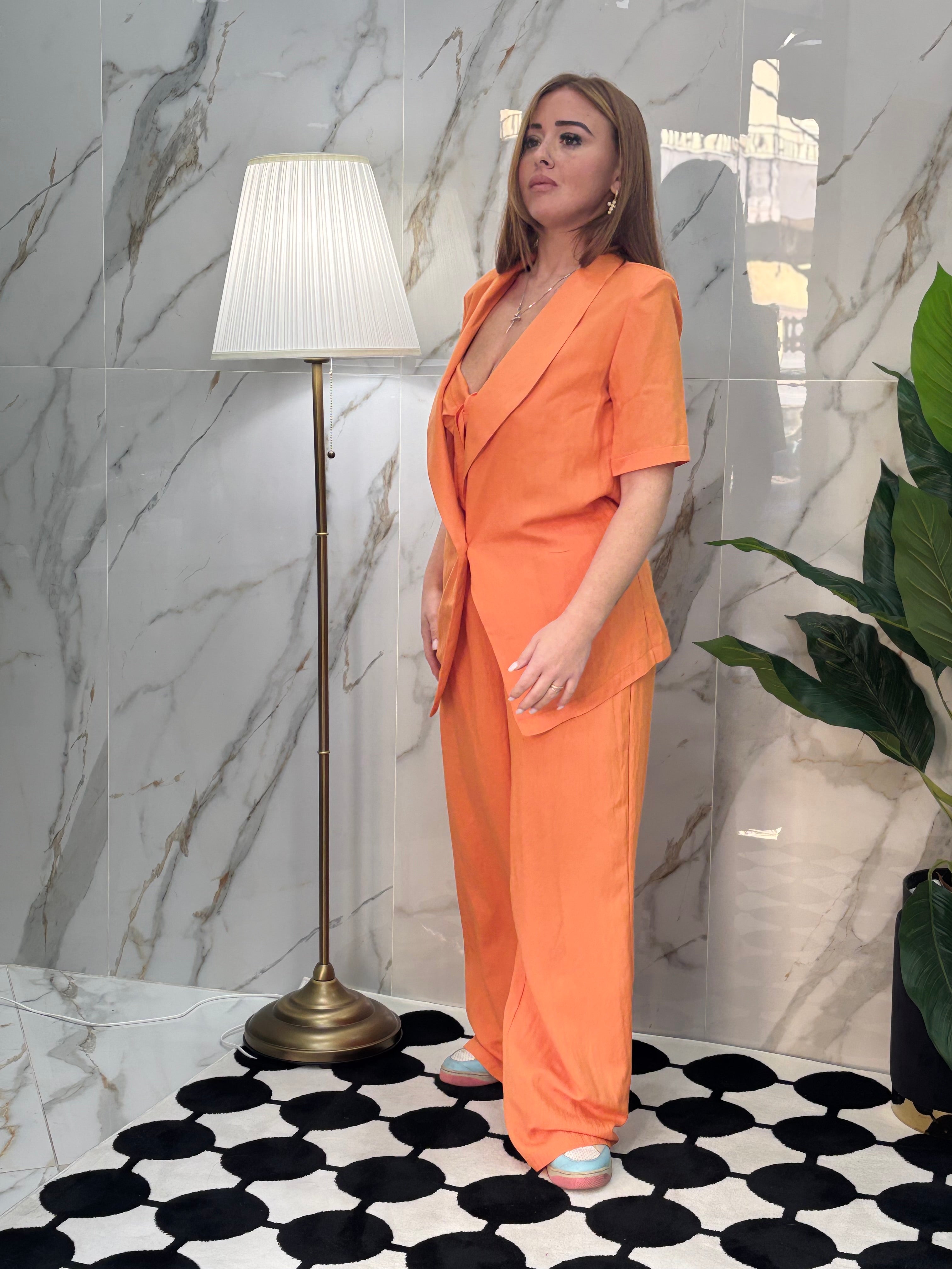 Tailleur 3 pezzi lino casual