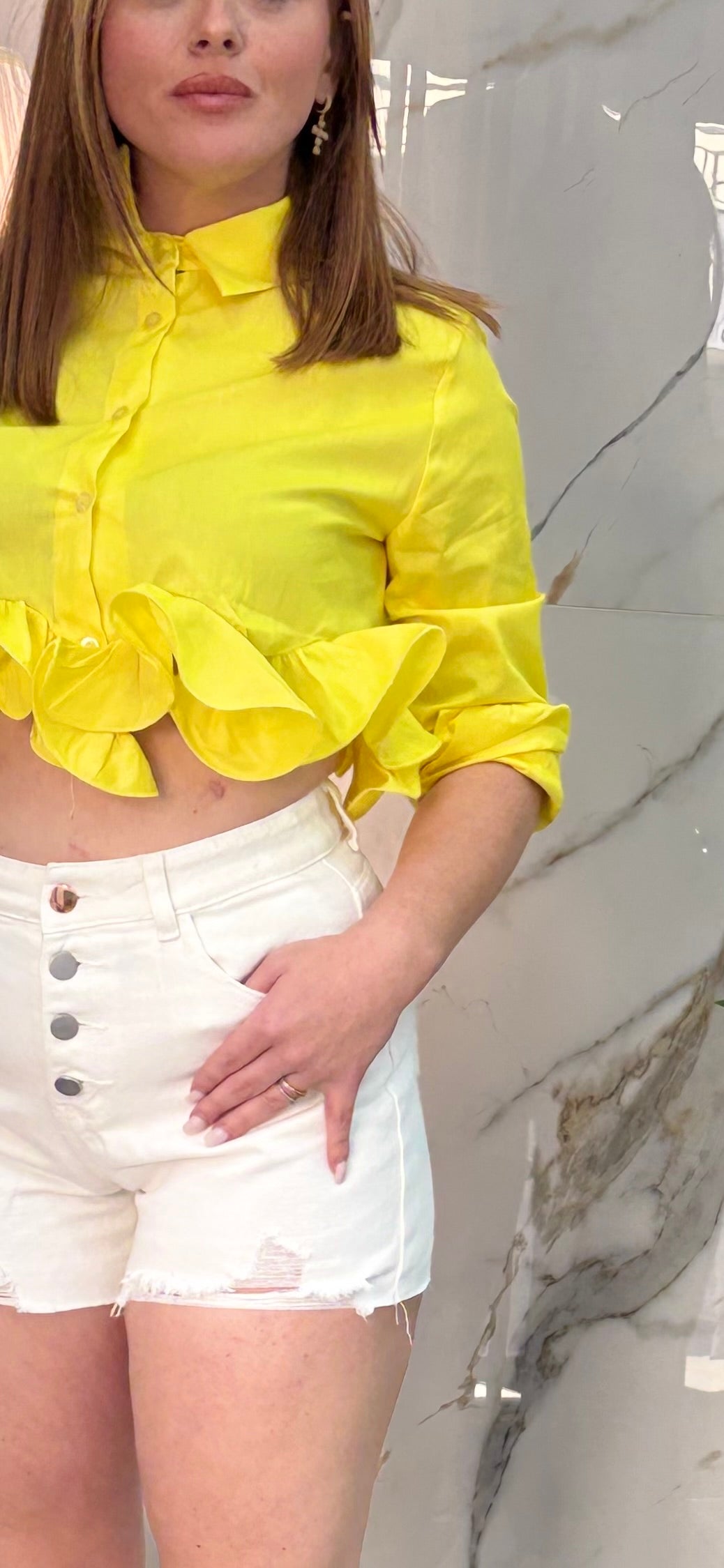 Camicia rouches