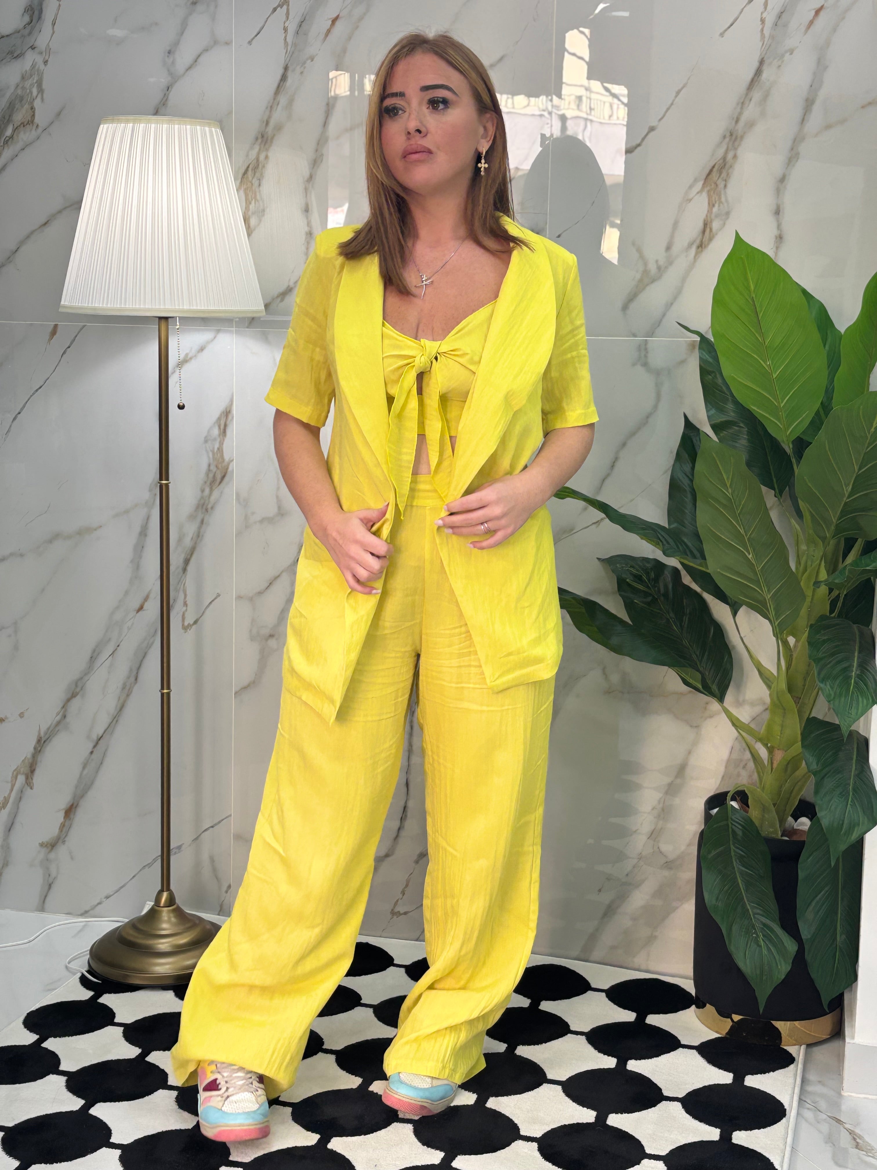 Tailleur 3 pezzi lino casual