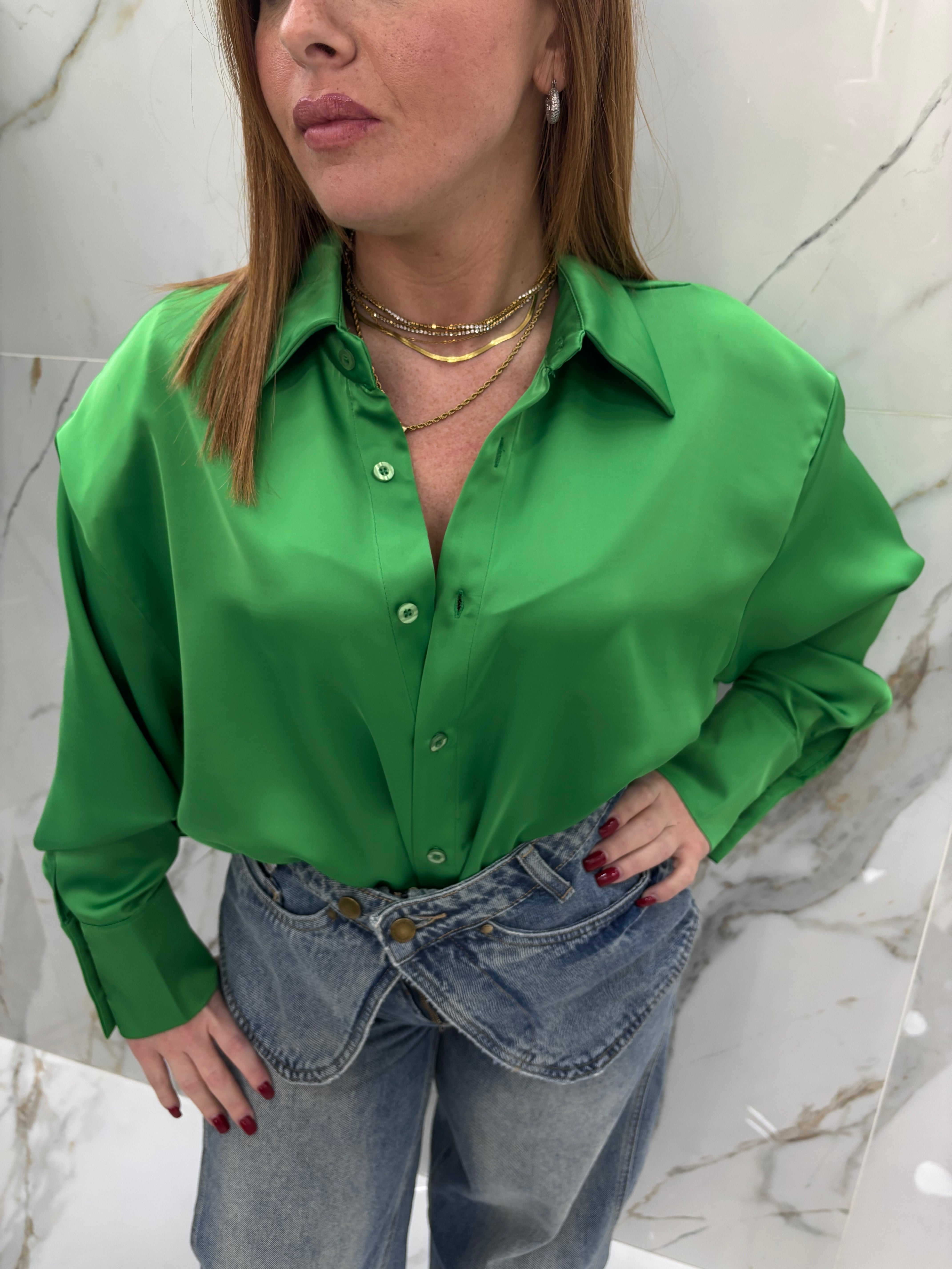 Camicia Satin Pop
