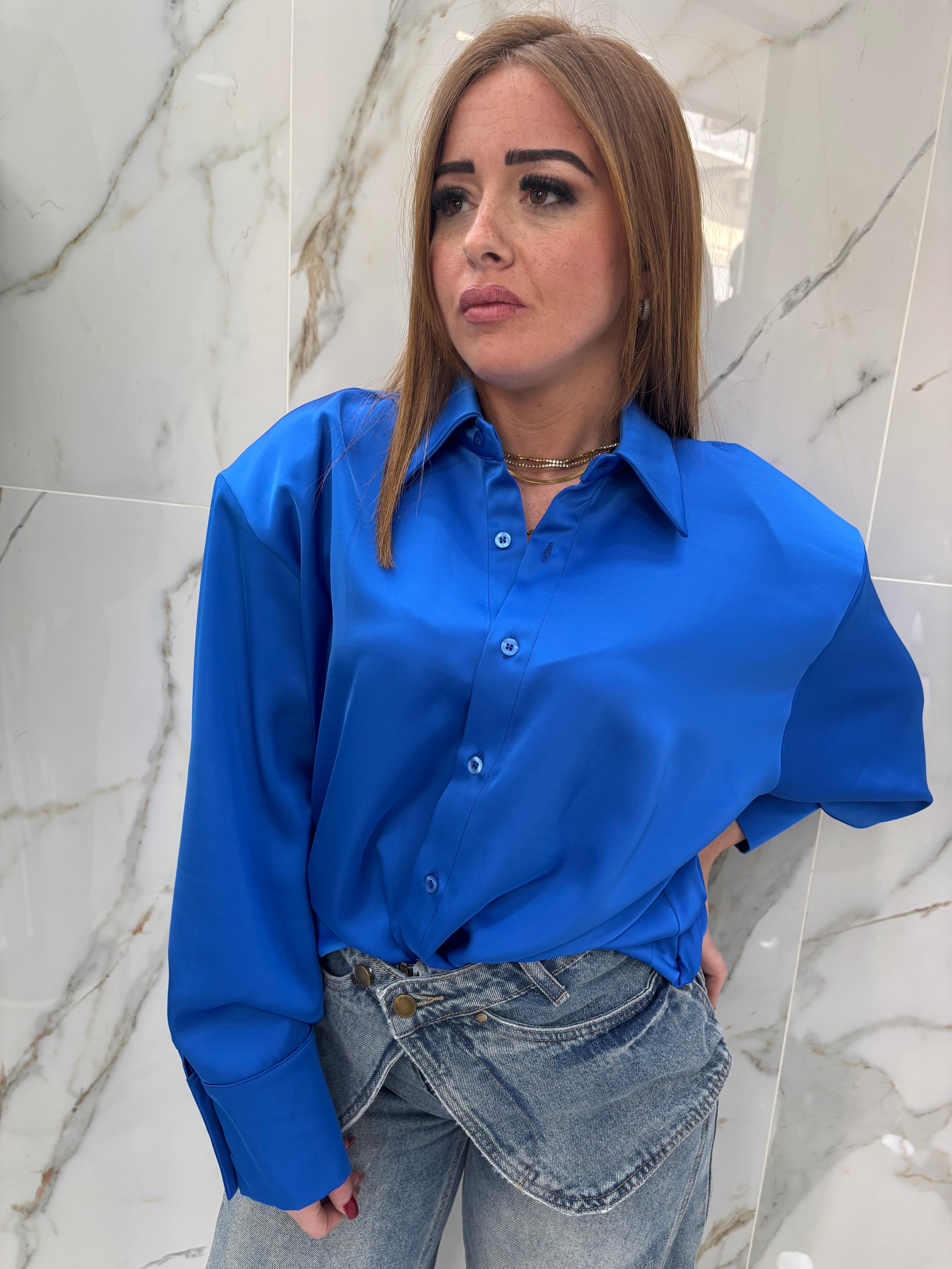 Camicia Satin Pop