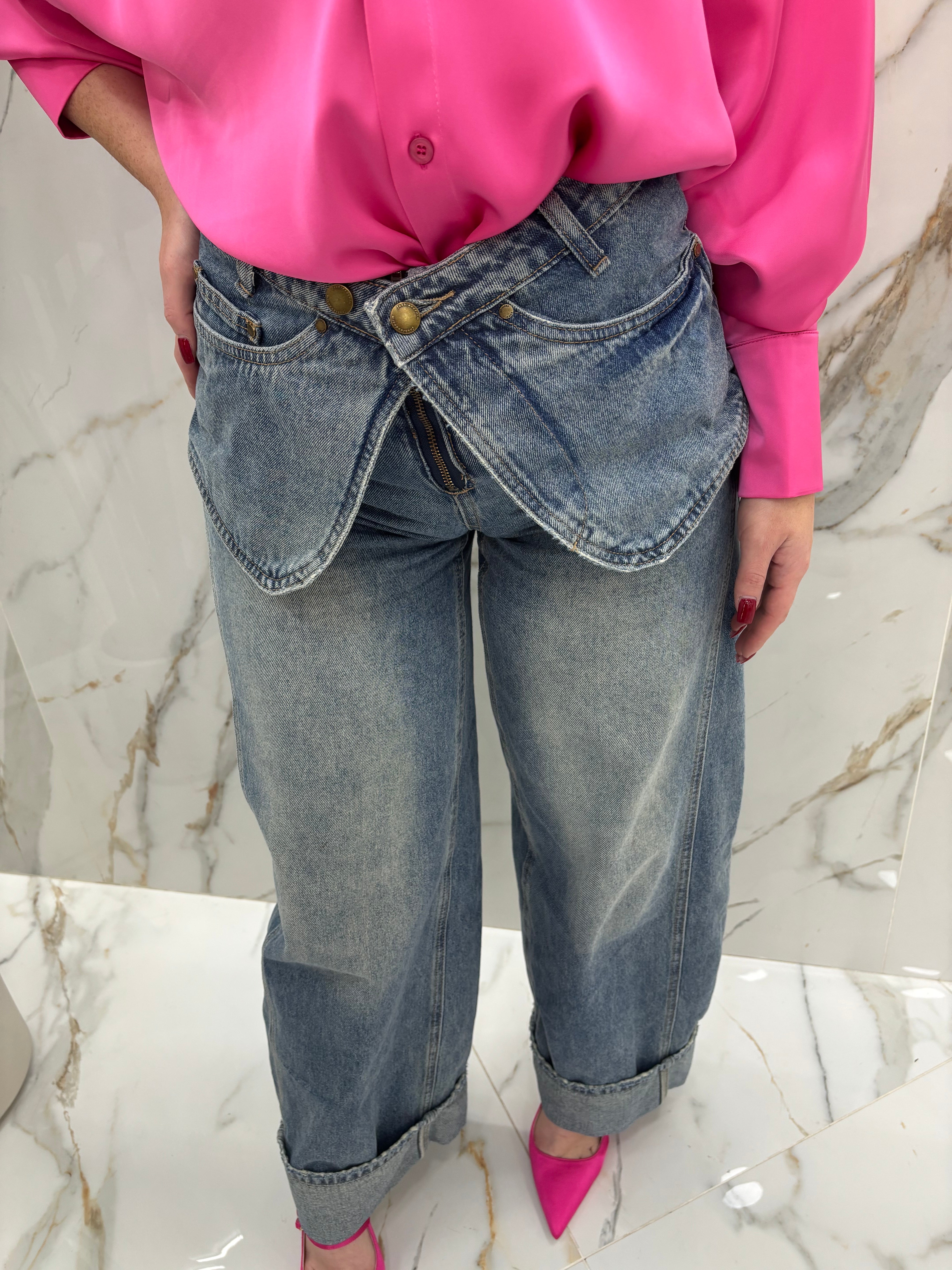 Jeans "Asymmetric Luxe"