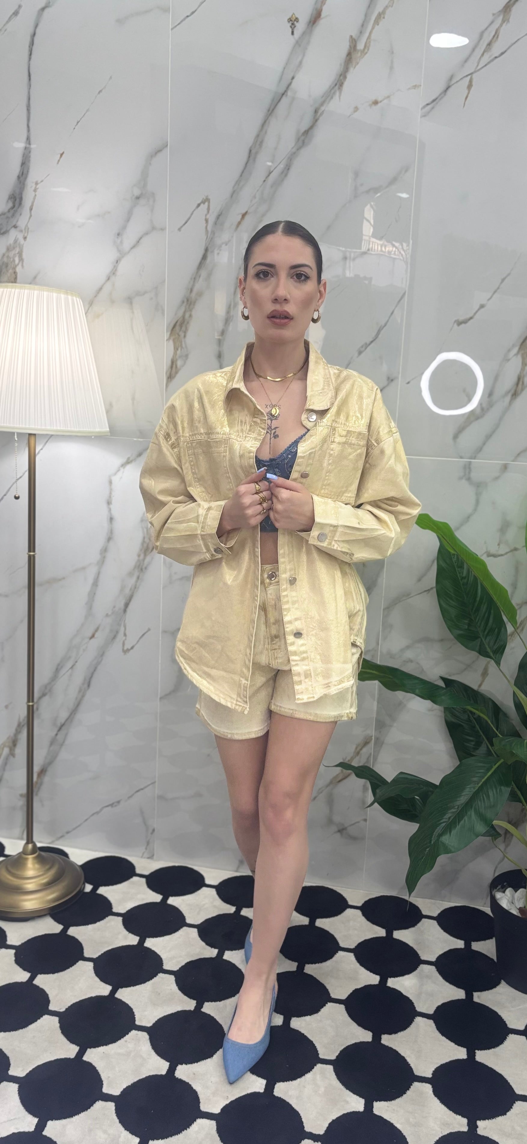 Giacca Denim oversize