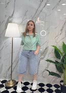 Camicia cuore in lino