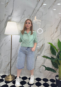 Camicia cuore in lino