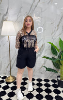 Maglia oversize basketball maculata